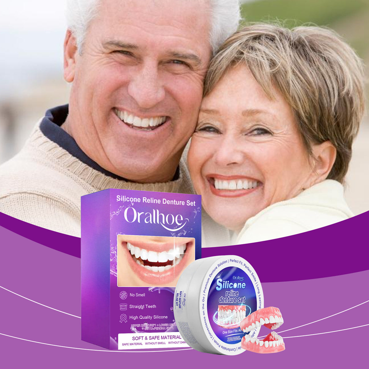 Oralhoe Modified Suit Beauty Modified Teeth Teeth Seam Natural Smile Comfortable Beauty Dentures