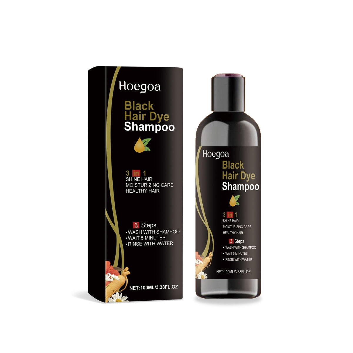 HoeGoa Black Hair Dye Shampoo