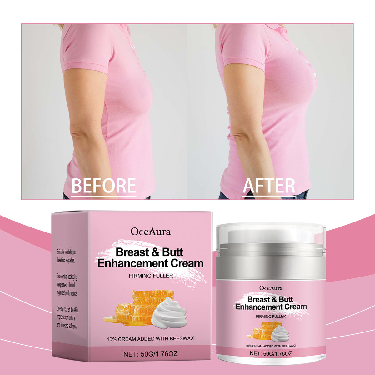 OceAura Chest Gentle Care Soft Moisturizing Neck Cream
