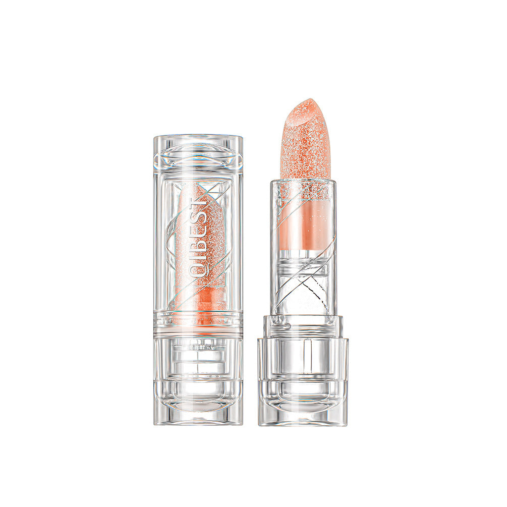 Qibest Micro-shimmer Warm Moisturizing Lipstick Waterproof And Not Easy To Fade