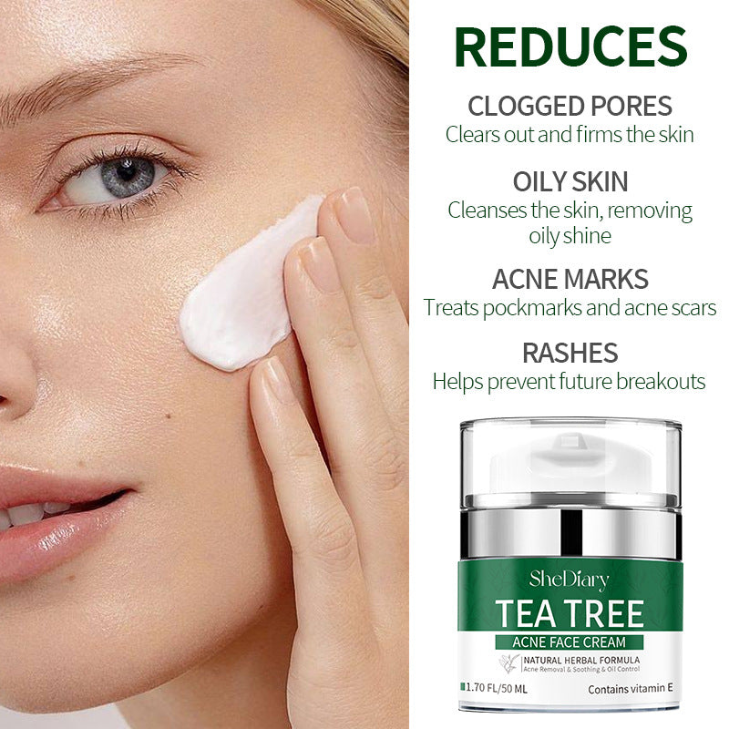 SheDiary Tea Tree Moisturizing Cream Nourishing