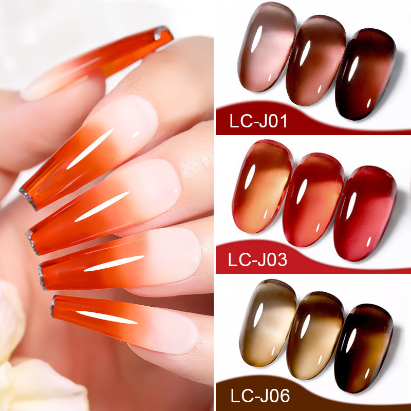 New Caramel Amber UV Polish Ice Gel