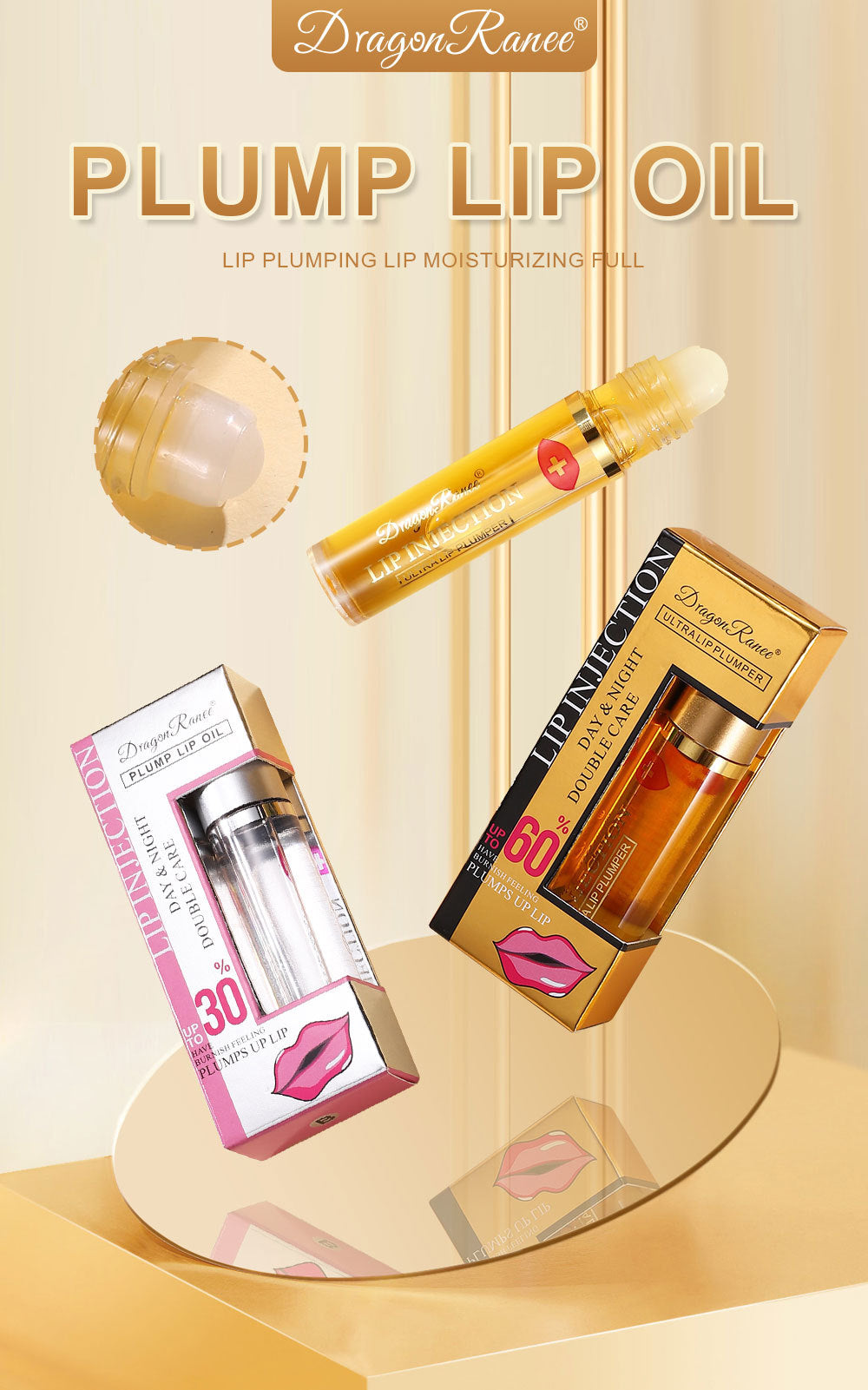 Dragon Ranee Ginger Pepper Lip Care Beads Rich Lip Gloss