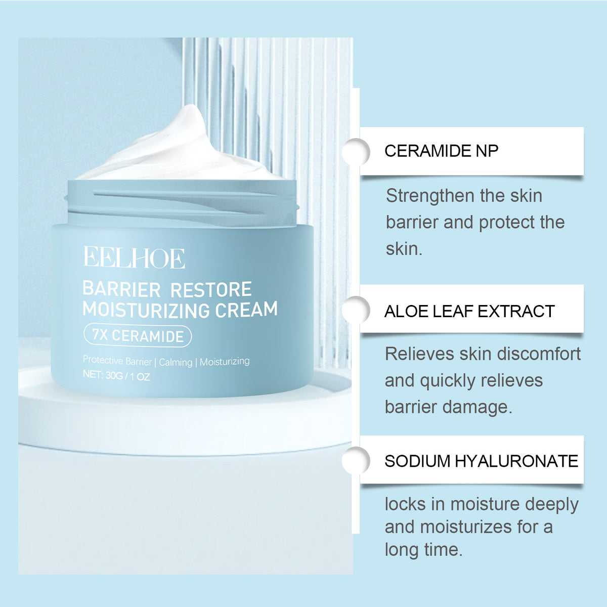 Eelhoe Facial Nourishing Cream Nourishing Reduces Redness