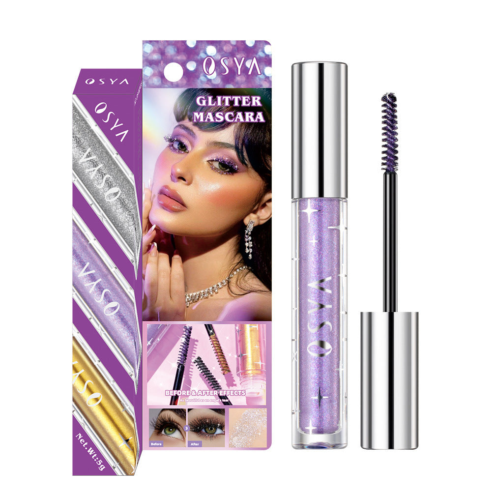 OSYA Glitter Mascara with packaging on a white background