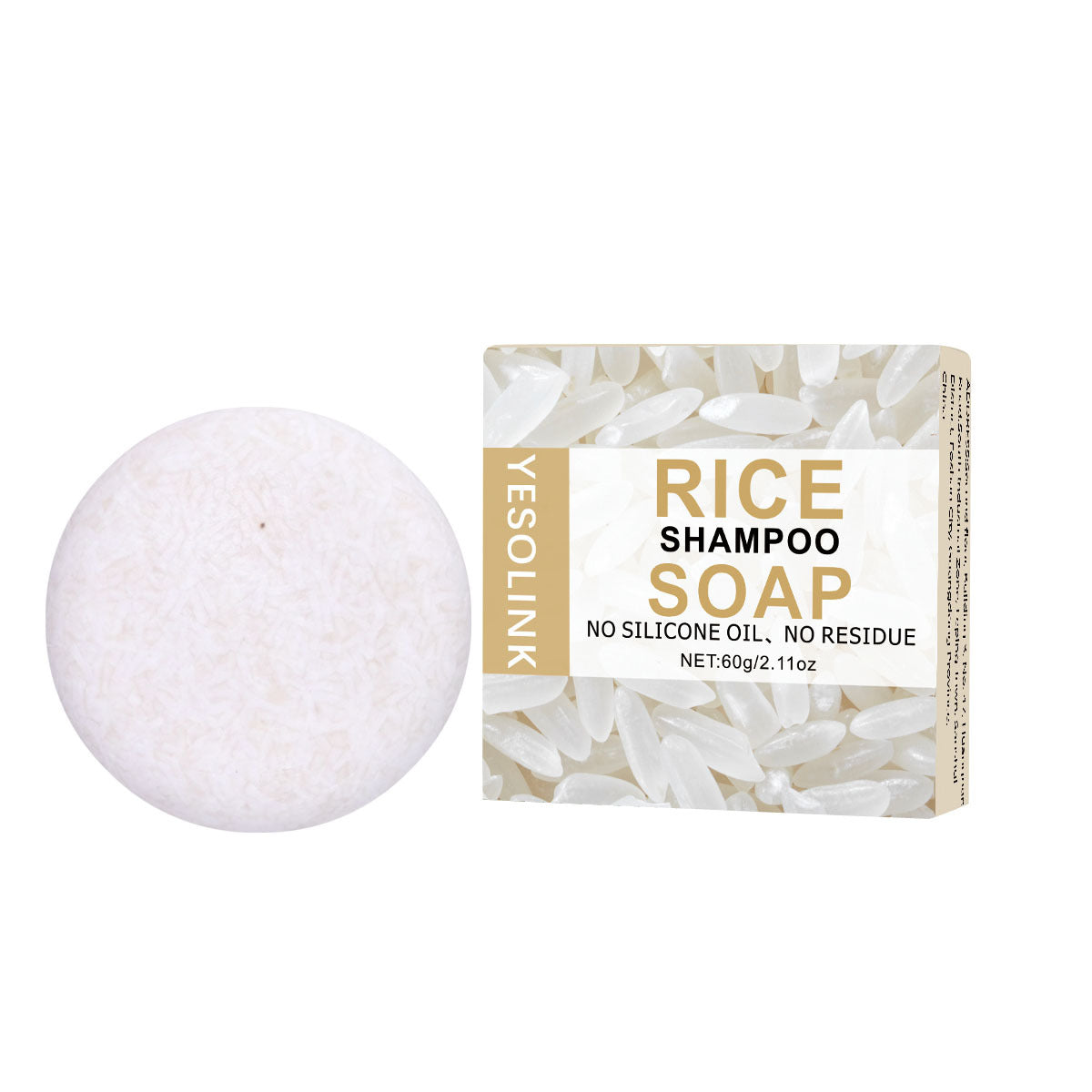 Yesolink Polygonum Multiflorum Black Sesame Bamboo Charcoal Shampoo Soap