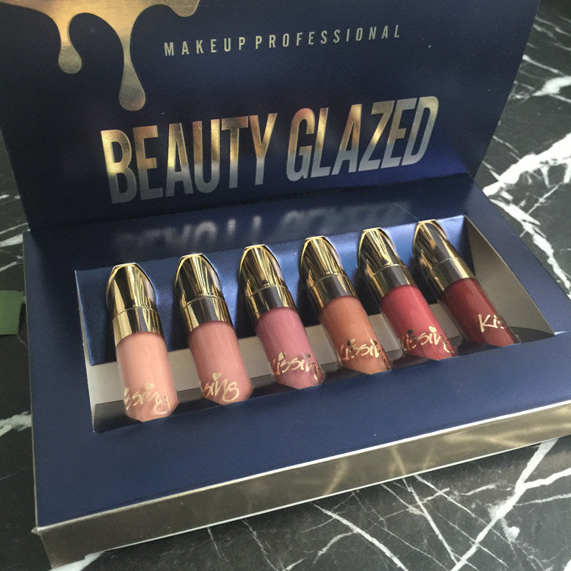 Kissing Beauty glazed 6 lipstick set