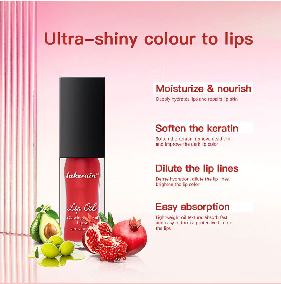 Lakerain Glow Lip Gloss Nourishing Moisturizing Brightening