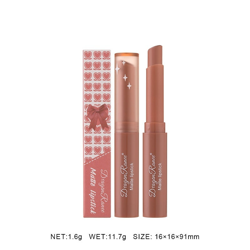 Dragon Ranee Lipstick Lip Balm Crayon Matte Finish Pen Oblique Mouth Nude Cameo Brown