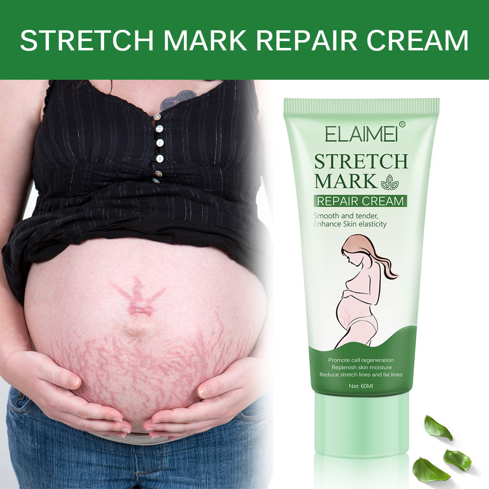 Elaimei Stretch Mark Nourishing Cream Smooth Tender Enhance Skin Elastictiy Blemish Nourishing 60ml Anti-Aging Cream Pregnancy Skin Marks