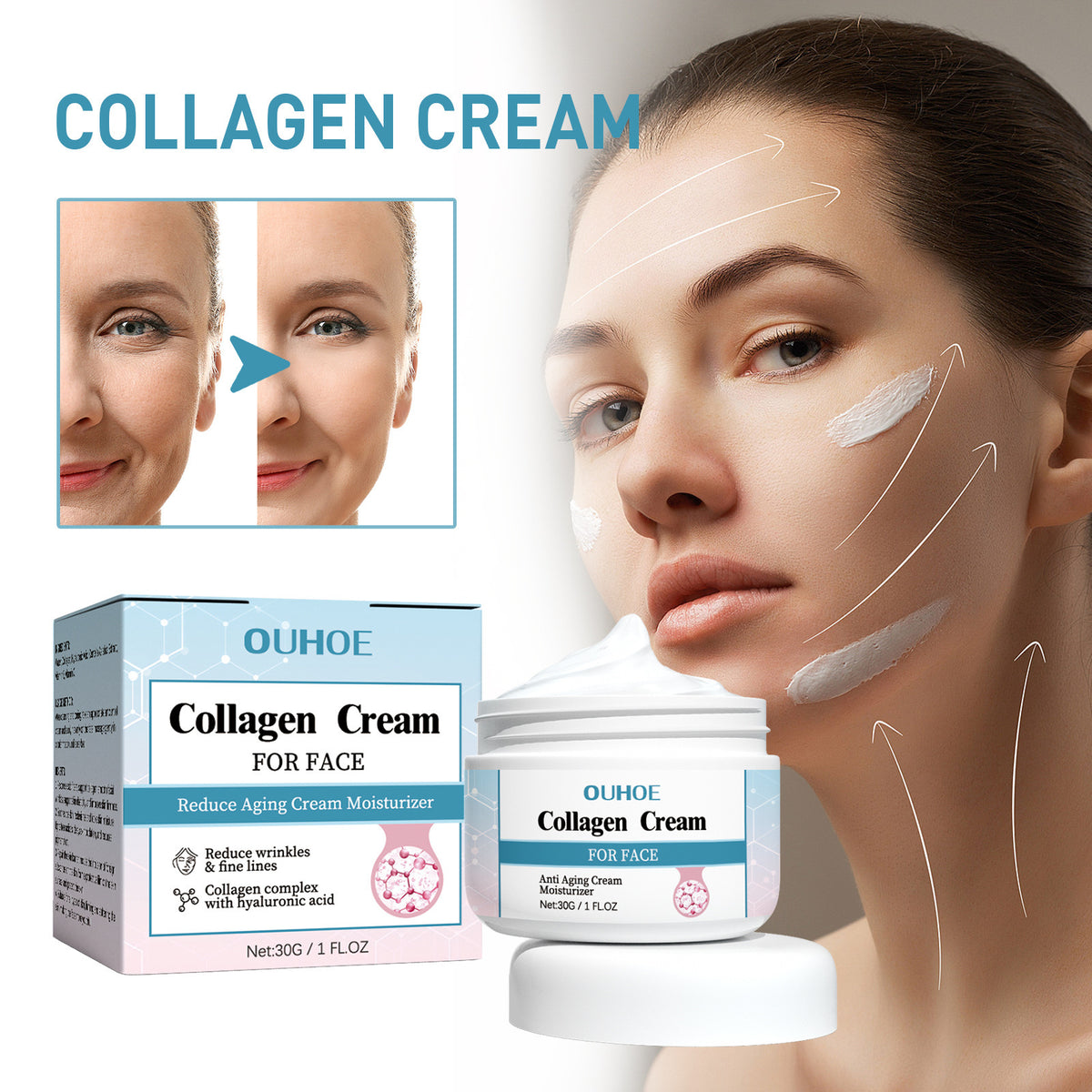 Ouhoe Fading Wrinkle Collagen Anti-wrinkle Face Cream