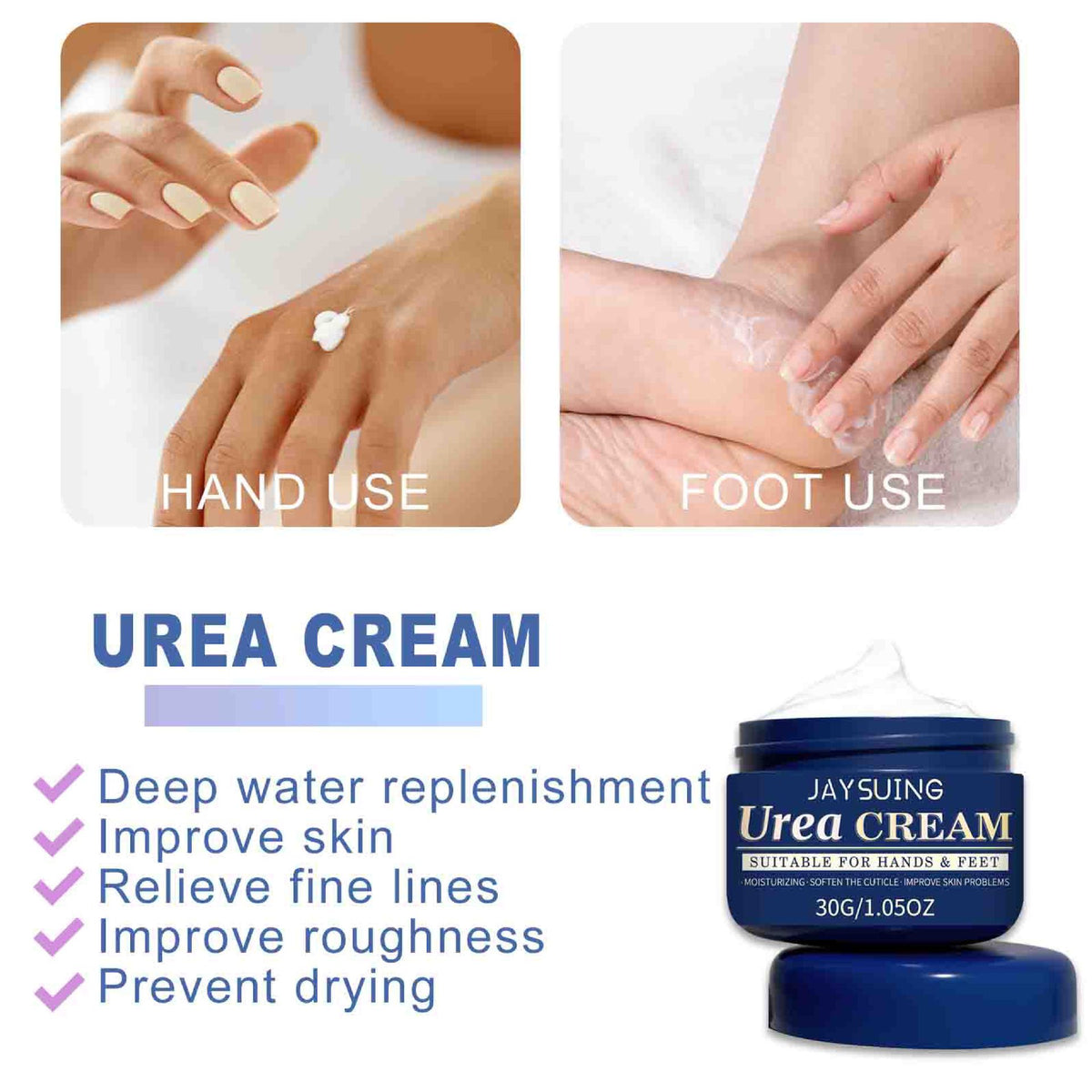 Jaysuing Cracked Hands And Feet Urea Cream Hydrating