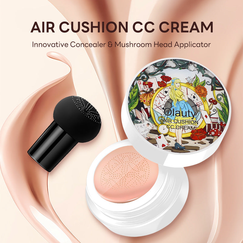 Olauty Beauty CC Cream Concealer Foundation With Mirror Powder Puff