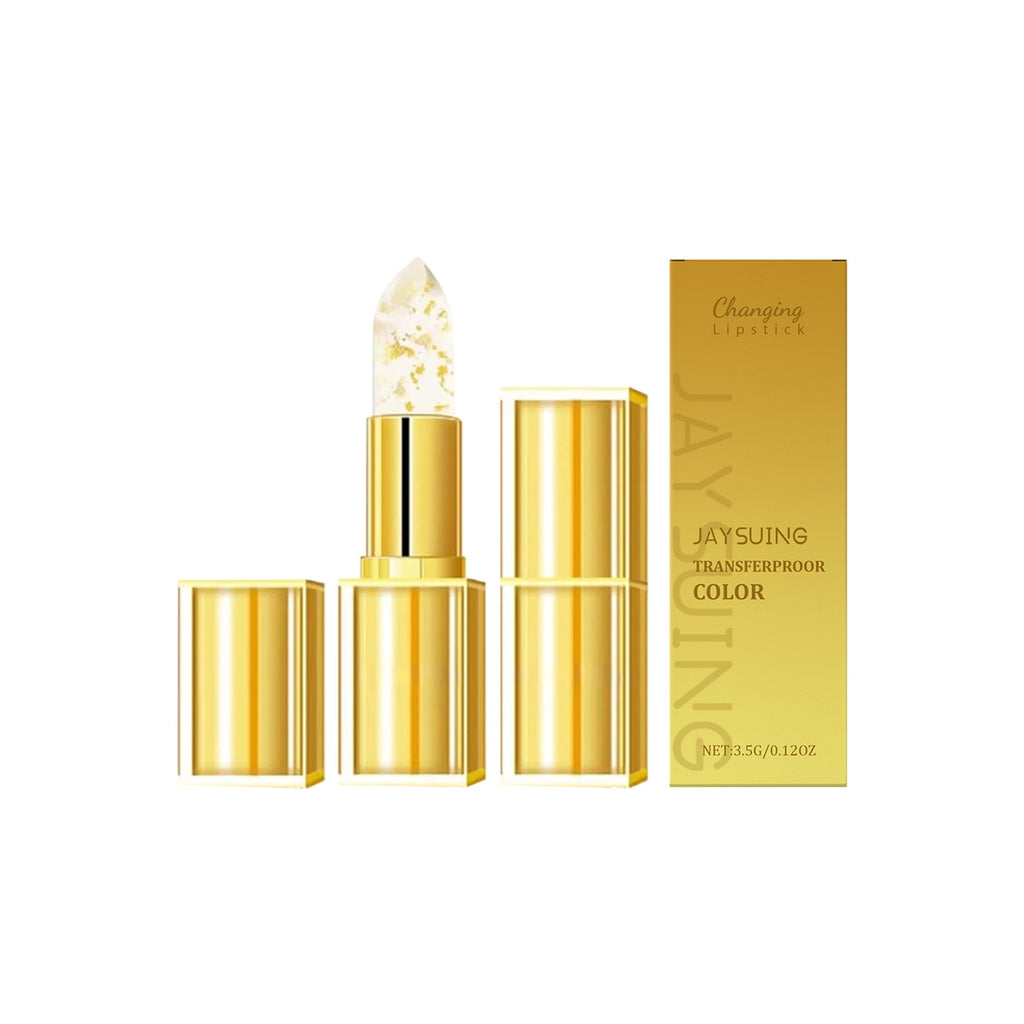 Jaysuing Gold Foil Discoloration Nourishing Lipstick Gentle Nourishing