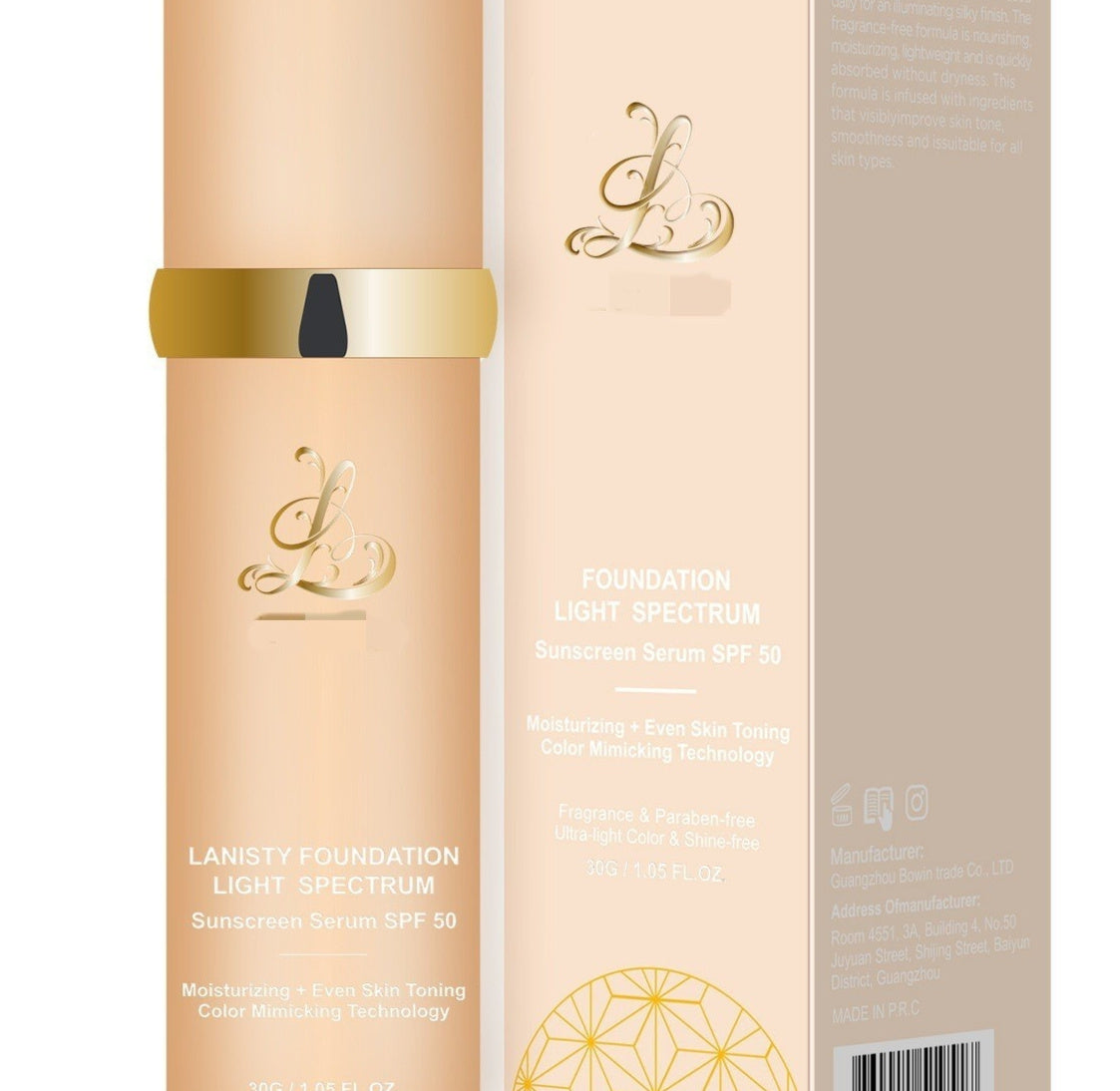 Lanisty Bionic Color-changing Concealer Not Fake White Foundation Moisturizing Not Stuck Powder