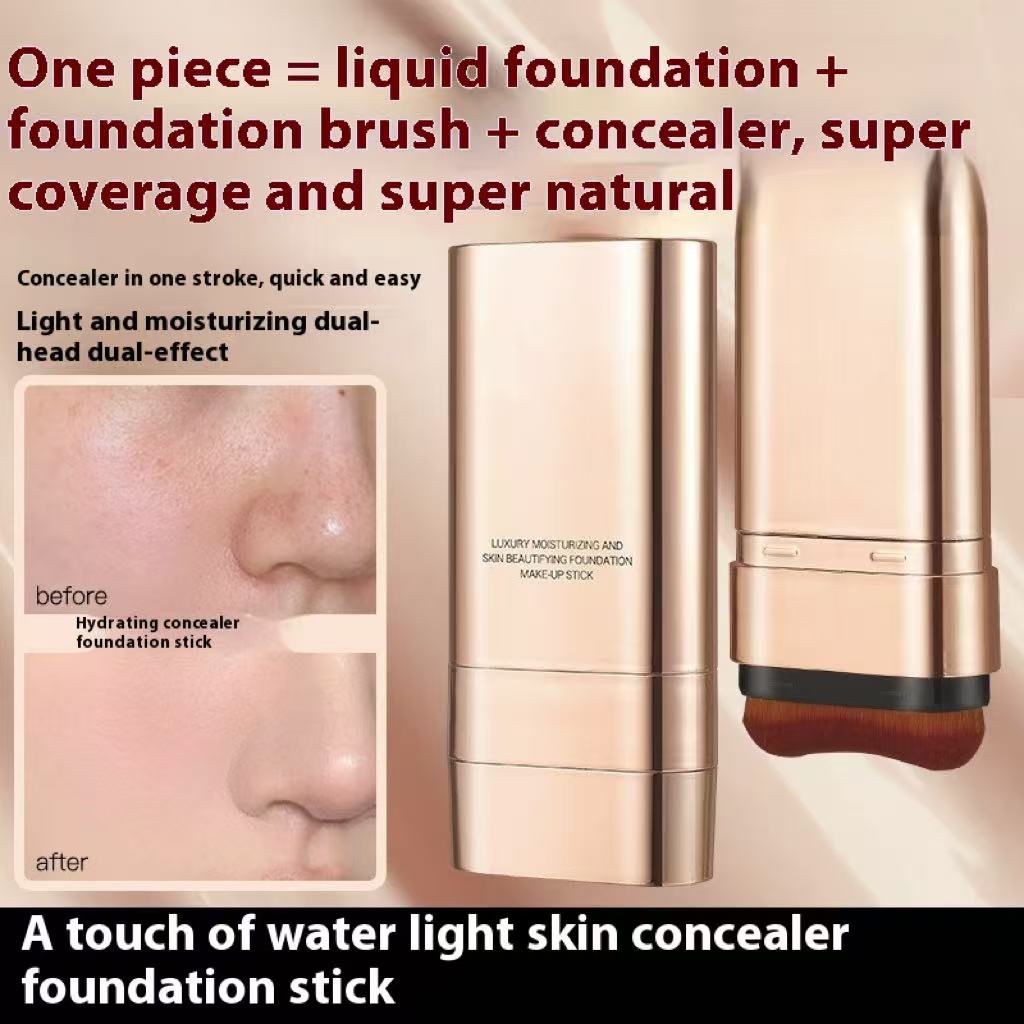 Luxury Double-headed Brush Head Light And Transparent Liquid Foundation