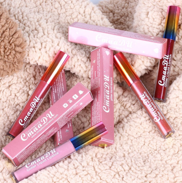 CmaaDu Symphony shiny matte metal lip gloss lipstick