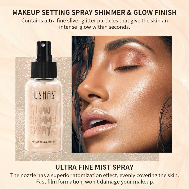 Ushas High Gloss Brightening Liquid Foundation Concealer Waterproof