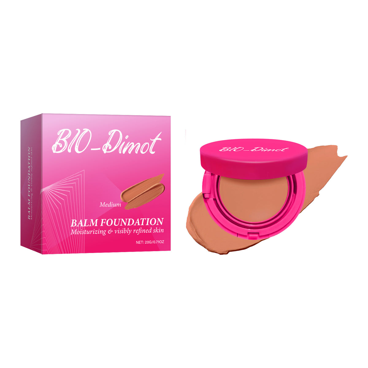 Bio-Dimot Foundation Cream Lightweight Moisturizing Nude Makeup Lasting
