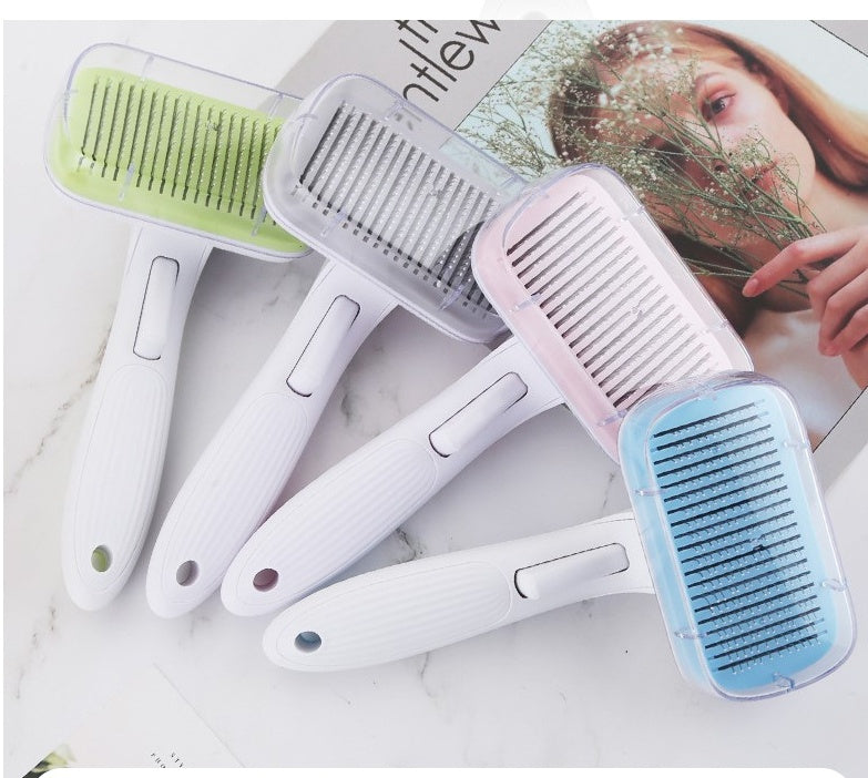 Self-Cleaning Pet Grooming Comb
