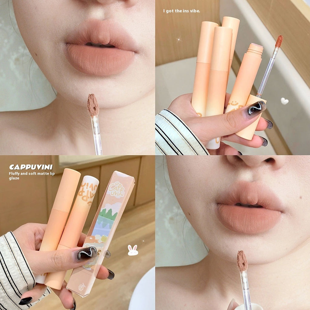 Cappuvini Velvet Student Lip Balm Nude Color Series Low Saturation Plain Lipstick