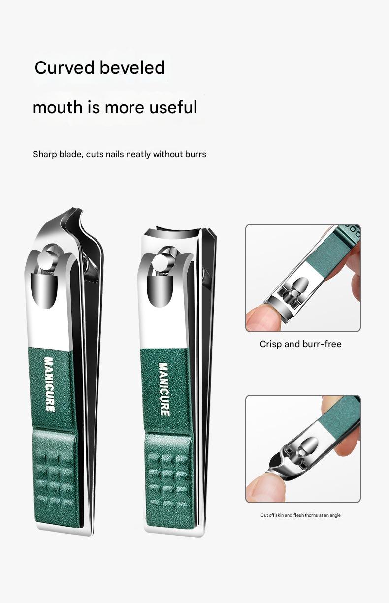 German Seiko Portable Dark Green Nail Clippers Set 6-piece Nail Clippers Set Home Nail Clippers
