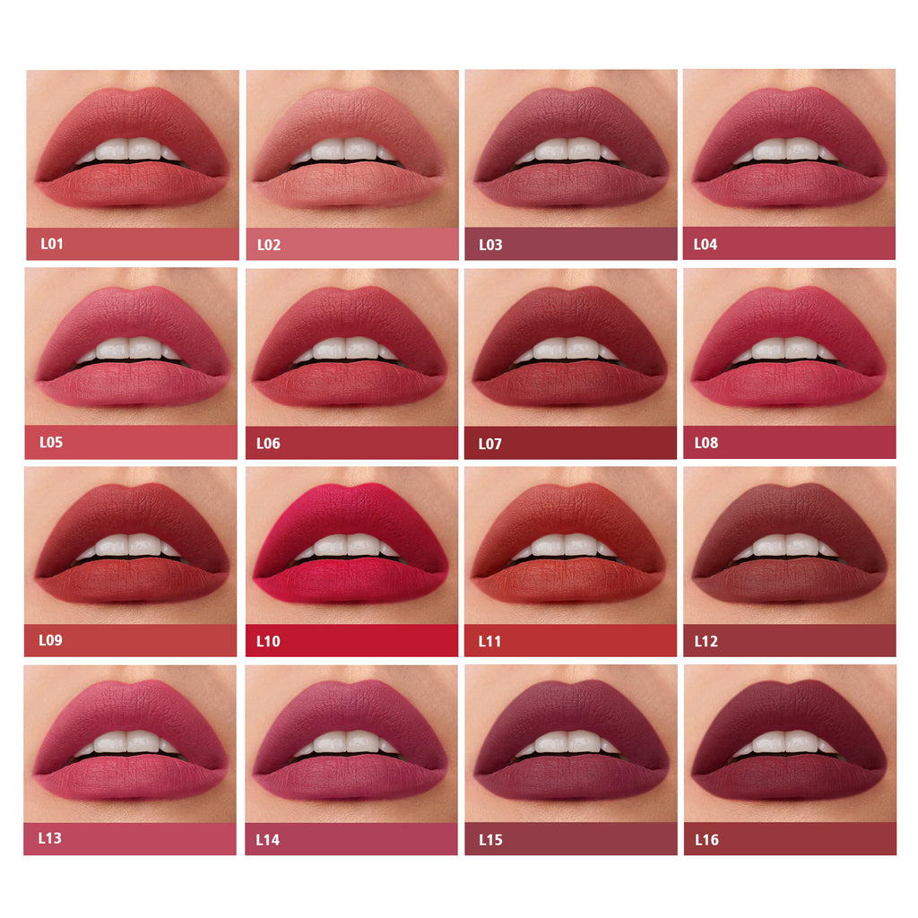 Langmanni 16 Lip Gloss Set Matte Matte Velvet Four-box