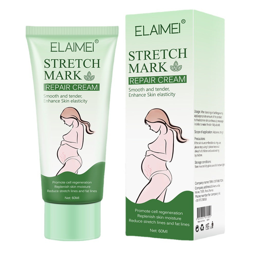 Elaimei Stretch Mark Nourishing Cream Smooth Tender Enhance Skin Elastictiy Blemish Nourishing 60ml Anti-Aging Cream Pregnancy Skin Marks