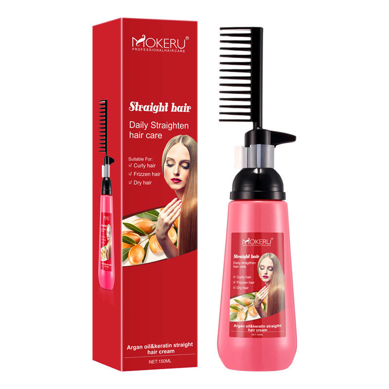 Mokeru A Comb Straight Free PullFree Clip Straightening Cream