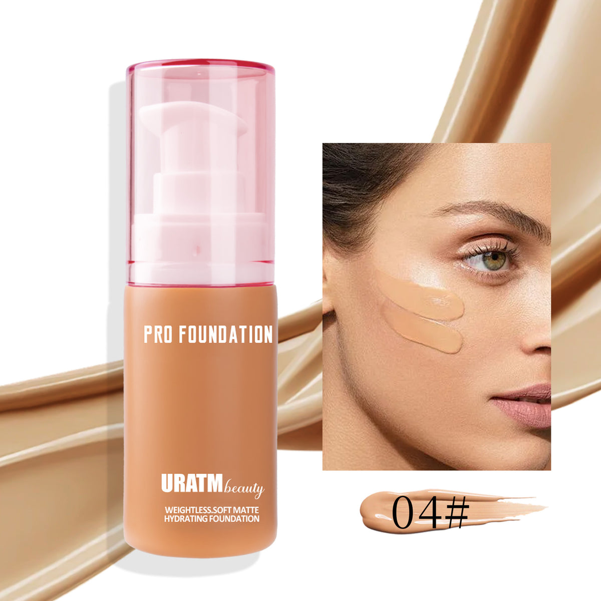 URATM Makeup Liquid Foundation Matte Concealer Long Lasting Smear-proof Makeup