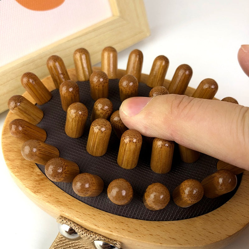 Air Cushion Meridian Comb Wooden Head Massage Comb Whole Body