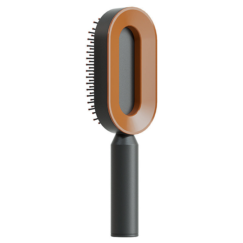 Self Cleaning Hair Brush For Women One-key Cleaning Hair Care Airbag Massage Scalp Comb Anti-Static Hairbrush
