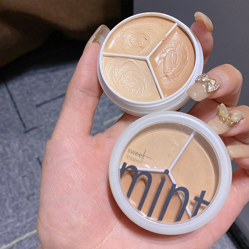 Sweet Mint New Hot Sell Tri-Color Concealer Foundation