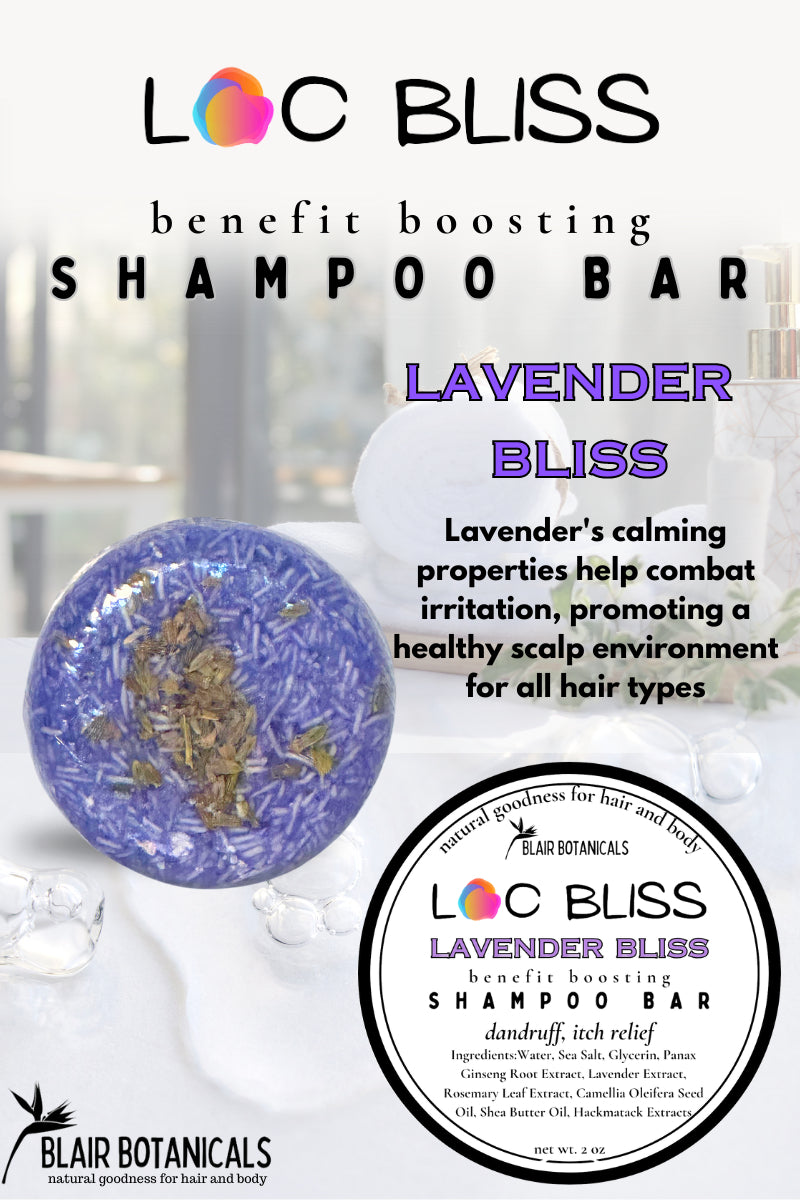 Loc Bliss Spotted Wool Flower Root Ginger Shampoo Soap