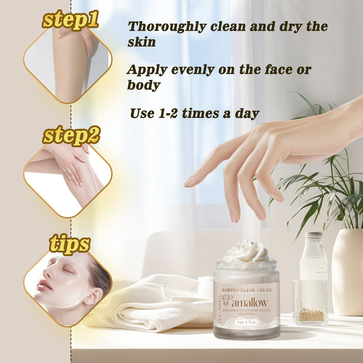 Amallow Butter Cream Moisturizing Cream Nourishing And Hydrating