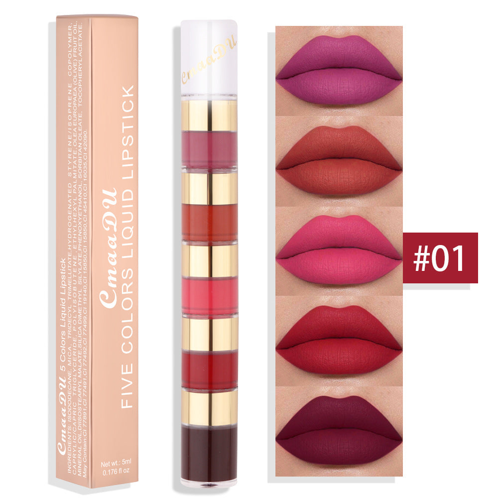 CmaaDu Women's Fashion Simple Long-lasting Lip Gloss
