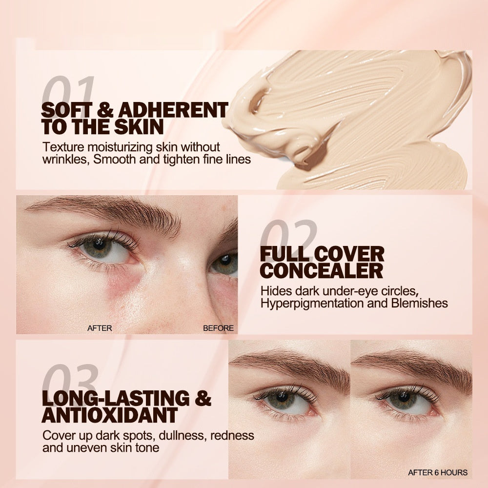AngliColor Color Change Liquid Foundation Long Lasting Smear-proof Makeup