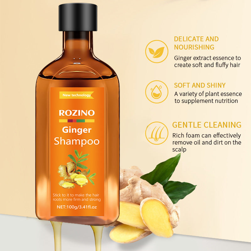Rozino English Ginger Shampoo Anti-itching Refreshing Oil Control Anti-dandruff And Hair Fixation