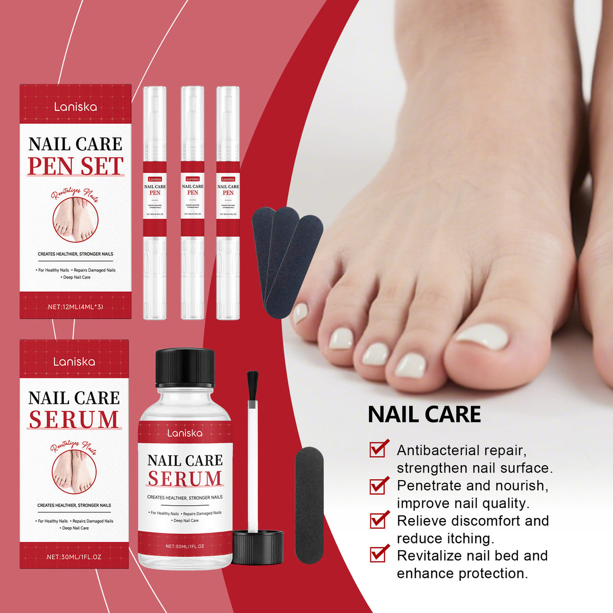 Laniska Nail Care Series Keep Nails Comfortable Nourish Nail Nutrition Daily Care Brightening