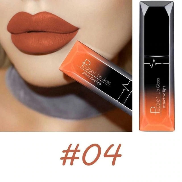 Pudaier Makeup matte matte lip gloss lipstick