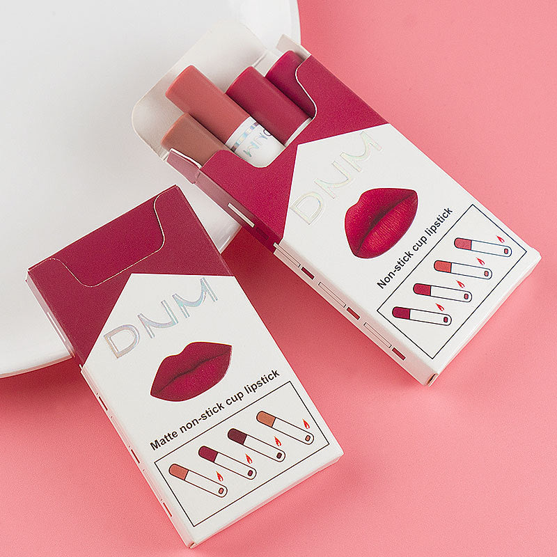 DNM Four Makeup Set Non-stick Cigarette Pipe Thin Lipsticks