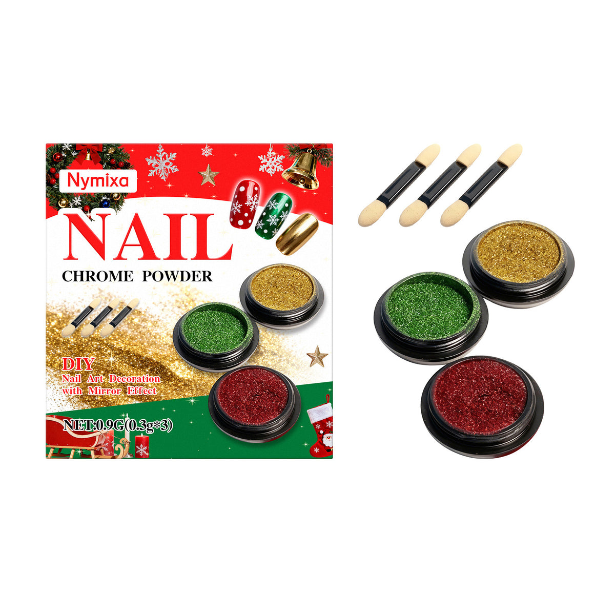 Nymixa Magic Mirror Glitter Nail Art Kit Nail Art Decorations