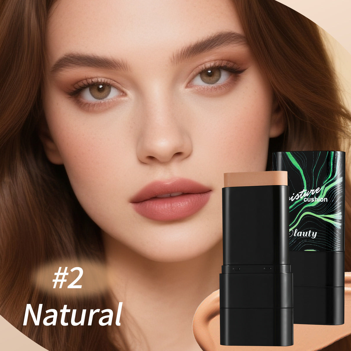 Olauty Concealer Waterproof Double-ended Makeup Brush 2-in-1 Stick Foundation