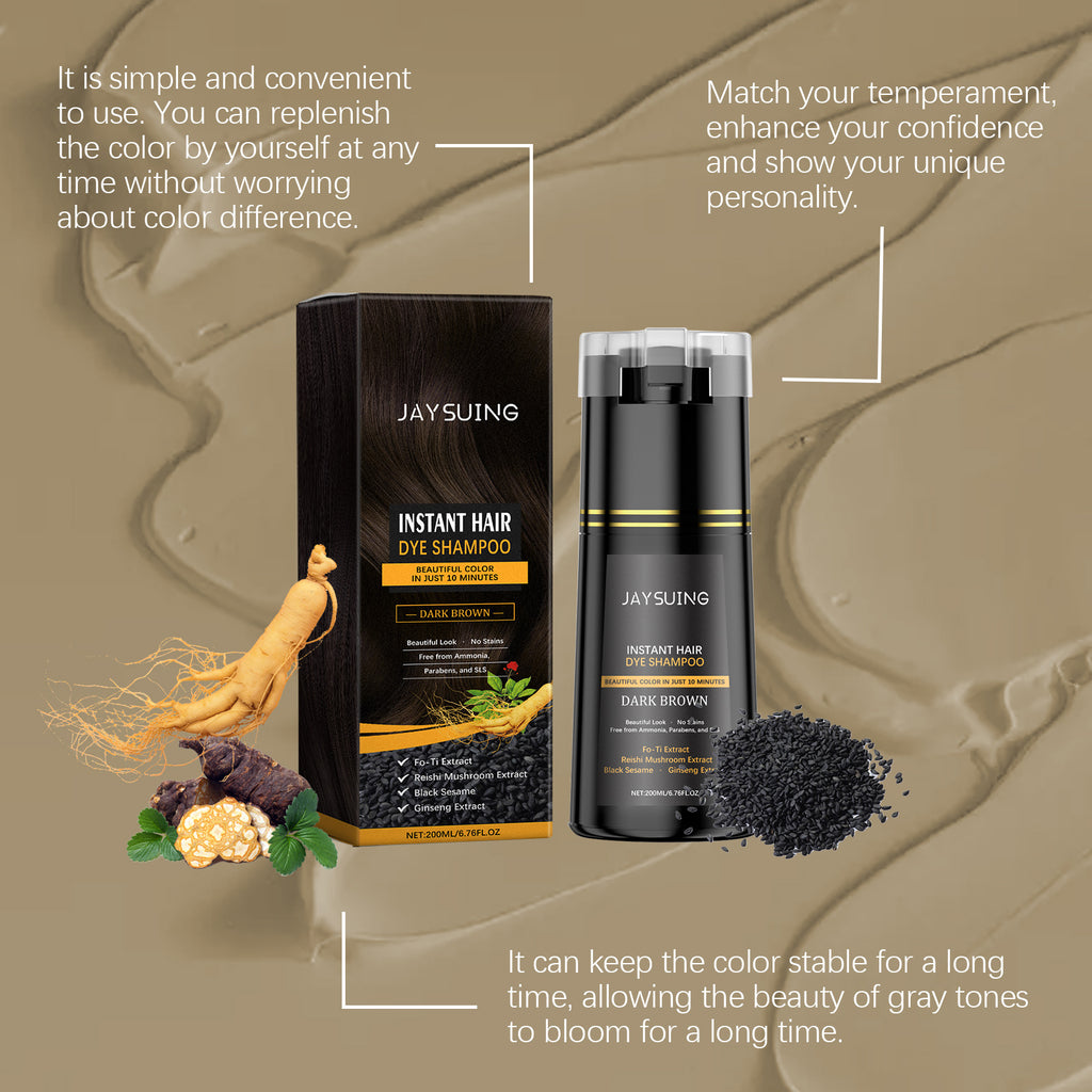 Jaysuing Plant Extract Maintenance DIY Long Lasting Color Rendering Trendy Soft Coloring Shampoo