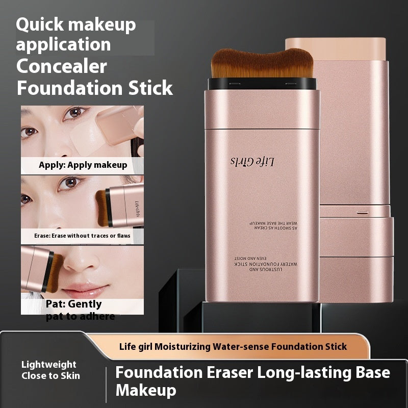 Life Girls Natural Stick Foundation Double-headed With Brush Head