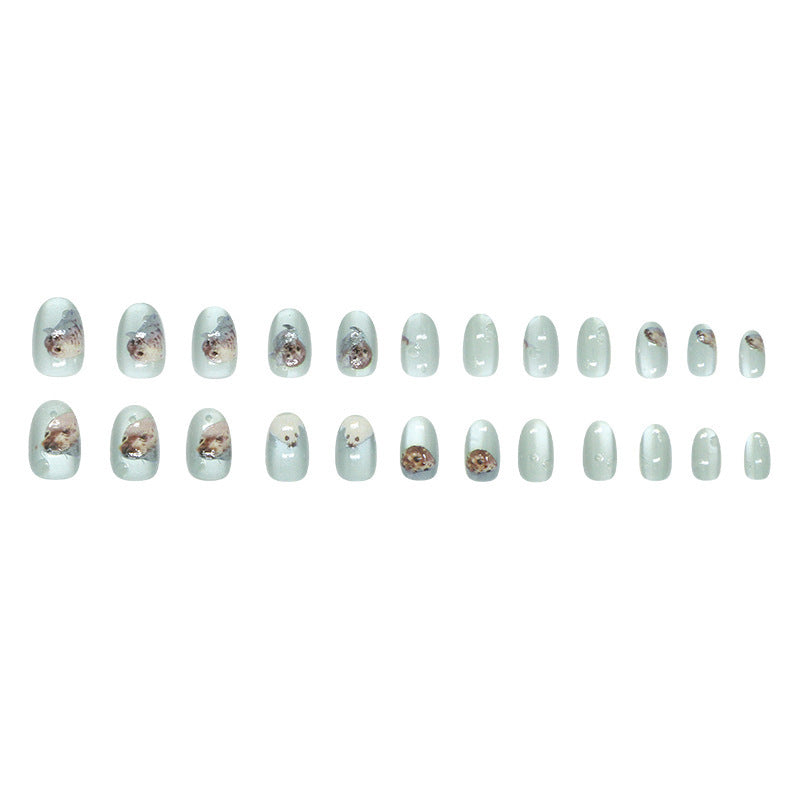 Wear Nail Cat Eye Summer Ocean Cute Patch Detachable