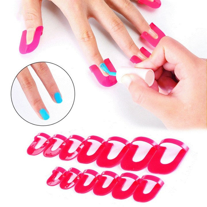 French printing nail polish model clip