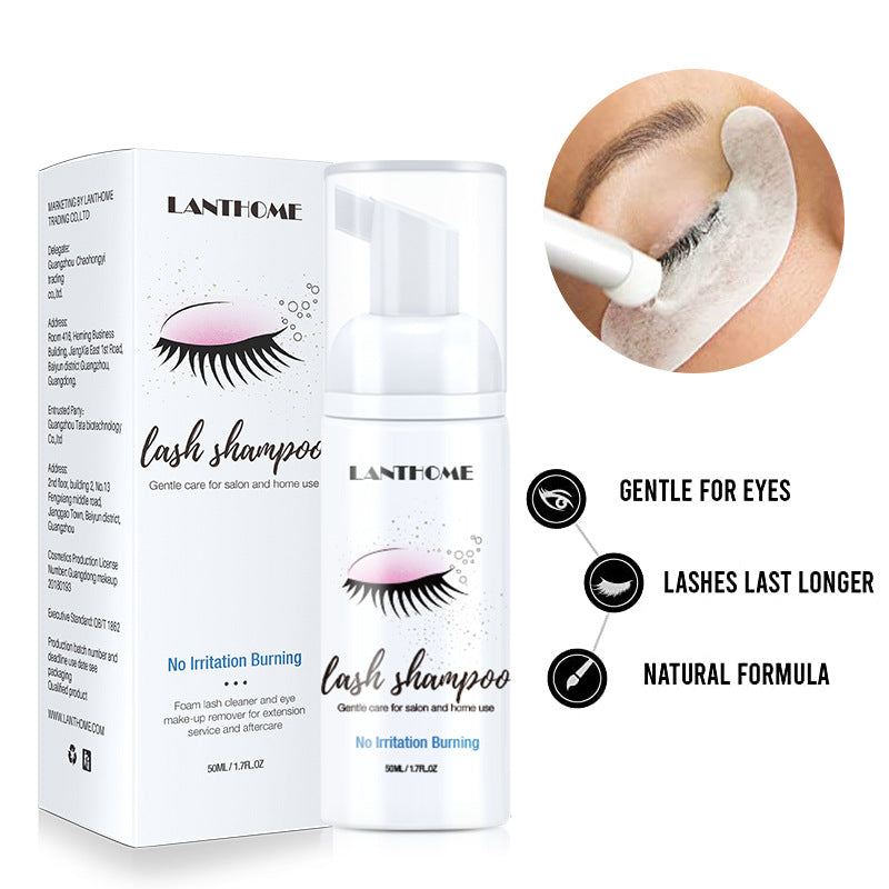 LantHome Eyelash shampoo gentle cleansing eyelash makeup remover