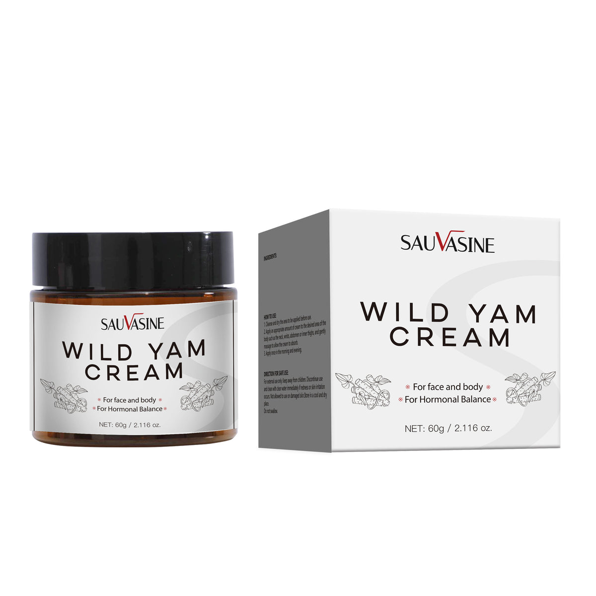 Sauvasine Dioscorea Japonica Cream Nourishing Moisturizing