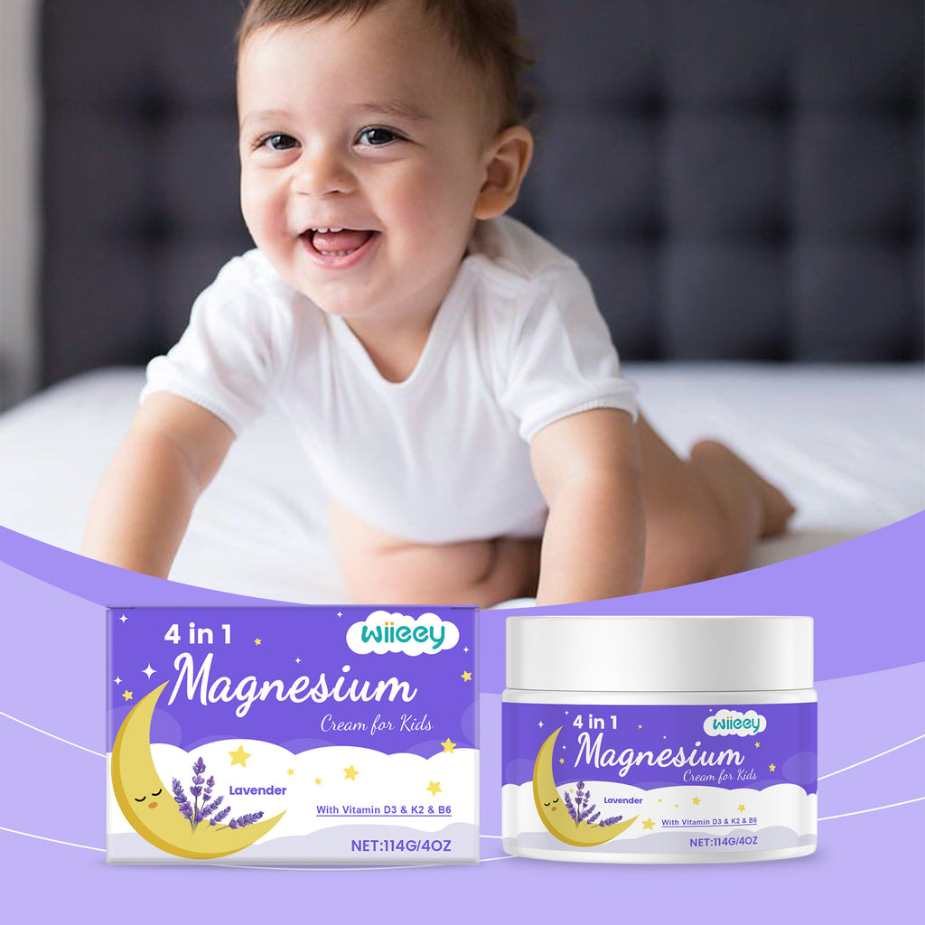 Wiieey 4 In 1 Magnesium Cream For Kids
